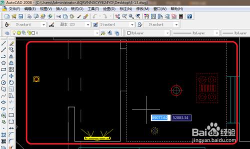 cad 2008自學教程：[51]cad衛生間開關佈置圖