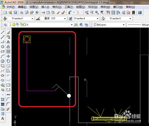 cad 2008自學教程：[51]cad衛生間開關佈置圖