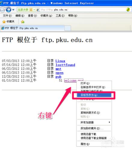 如何使用ie瀏覽器檢視ftp站點並下載檔案