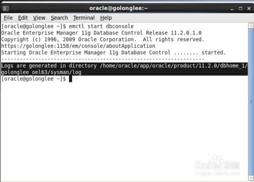 怎樣啟動oracle的em控制檯--Linux