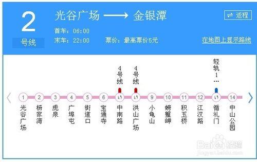 武漢地鐵2號線直達的大學