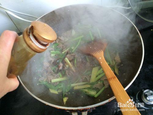 芹菜牛肉的家常做法