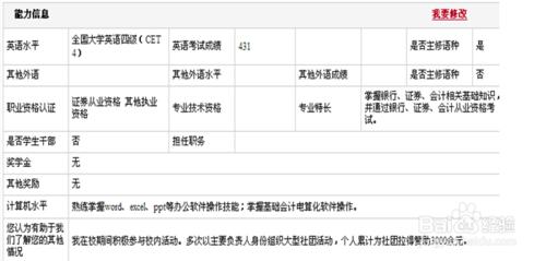 工商銀行網申簡歷技巧