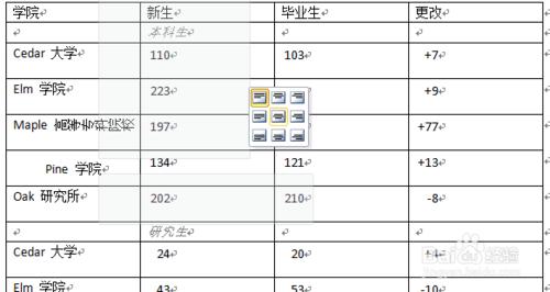 word2010中設定插入表哥的文字和邊框底紋