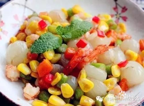 民間熟知的補血的食物——（桂圓蝦仁玉米粒）