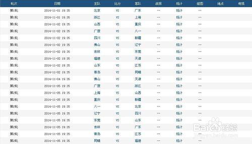 2014-2015賽季CBA觀看攻略(新賽季賽程完整版)