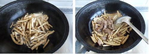 乾煸牛肉茶樹菇的做法