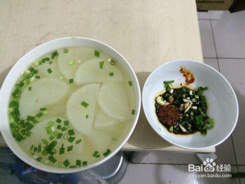 切片白蘿蔔湯（清湯）