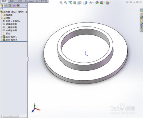 Solidworks：[2]用Solidworks製作一個壓力盤