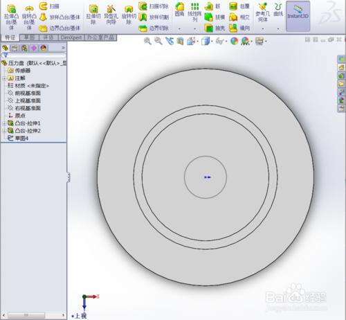 Solidworks：[2]用Solidworks製作一個壓力盤