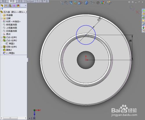 Solidworks：[2]用Solidworks製作一個壓力盤