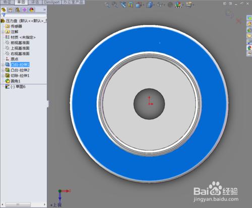 Solidworks：[2]用Solidworks製作一個壓力盤