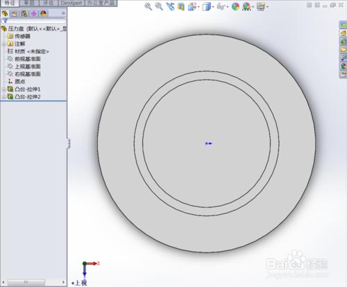 Solidworks：[2]用Solidworks製作一個壓力盤