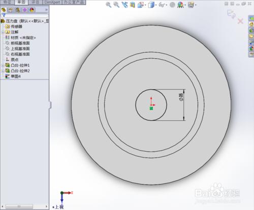 Solidworks：[2]用Solidworks製作一個壓力盤