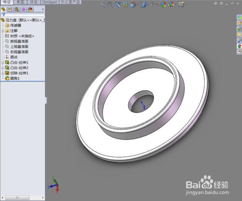 Solidworks：[2]用Solidworks製作一個壓力盤