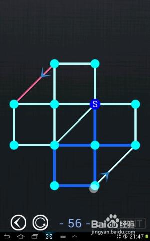 一筆畫blue world全部攻略：[12]第56～60關