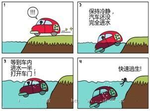 自駕遊時汽車落水如何自救