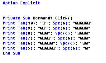 利用SPC()函式和tab()函式進行資料的輸入輸出