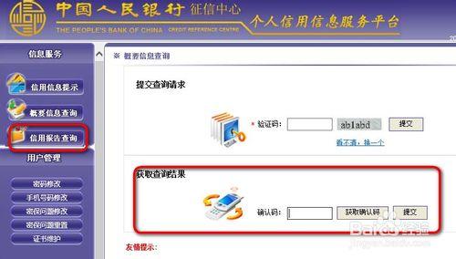 網上怎麼查詢個人信用記錄報告