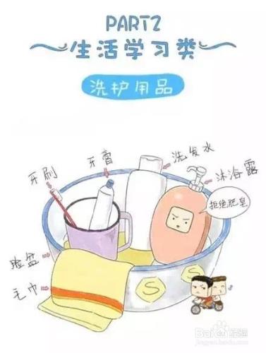 大學生入學必備物品（圖文並茂）