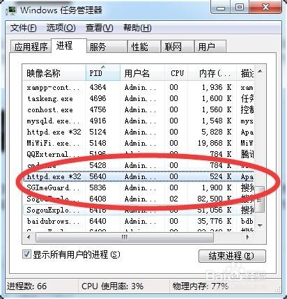 查詢電腦埠的使用情況