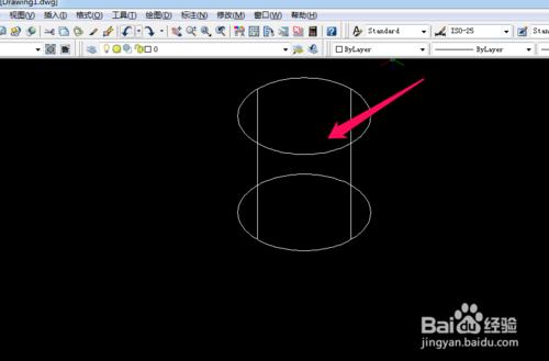如何用CAD畫立體圓柱體