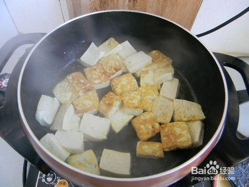 素食美味——蒜蓉醬煎豆腐