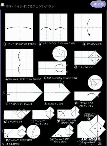 如何製作動物摺紙（一）