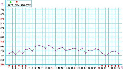 基礎體溫曲線圖