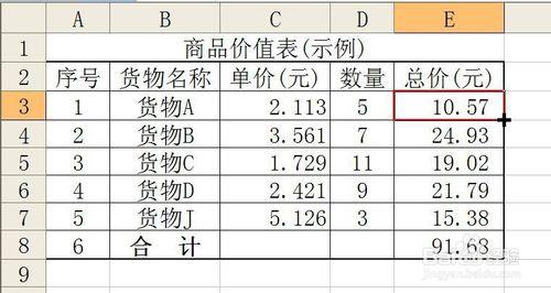 Excel表格四捨五入後出現錯誤,分項與合計不符