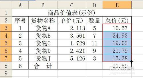 Excel表格四捨五入後出現錯誤,分項與合計不符