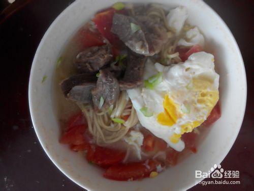 牛肉雞蛋蕎麥麵