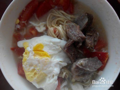 牛肉雞蛋蕎麥麵