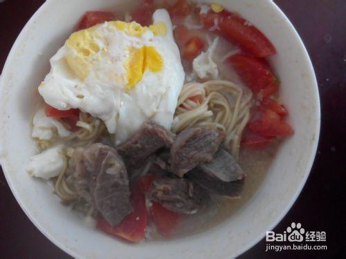 牛肉雞蛋蕎麥麵