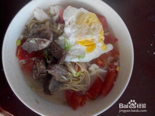 牛肉雞蛋蕎麥麵