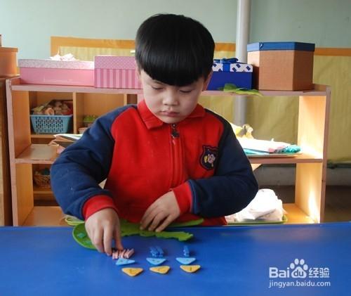 幼兒園數學區自制手工玩教具：點數鱷魚