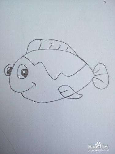 如何簡筆畫一隻有立體感的熱帶小魚？