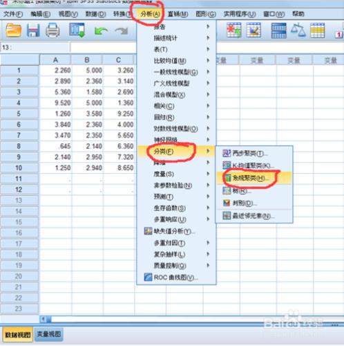 利用SPSS進行資料的系統聚類分析