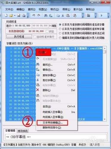 怎樣用SrtEdit製作左右上下格式的3d字幕