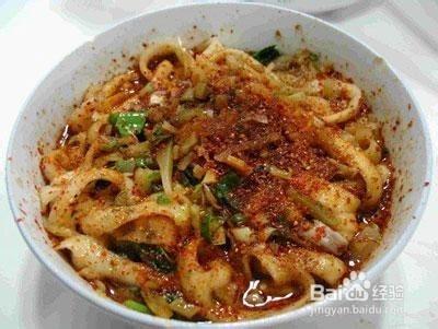 陝西油潑面製作方法