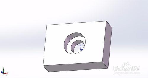 solidworks 特徵之建立沉頭孔特徵