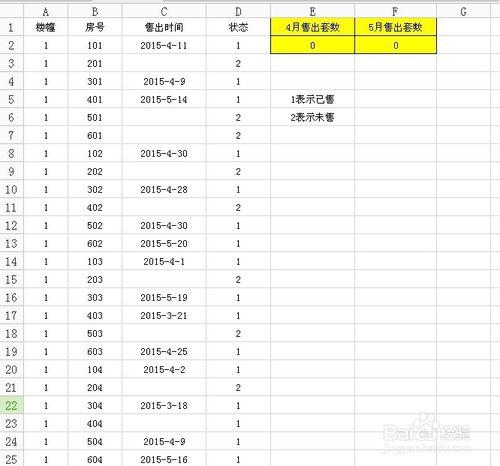 Excel表格統計時間段內對應資料數量