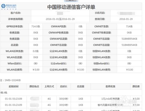 中國移動怎麼查詢通話記錄和上網扣費記錄