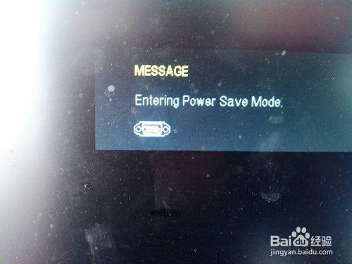 如何解決螢幕顯示entering power save mode