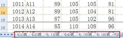 EXCEL2007如何同時對多個工作表進行相同的操作