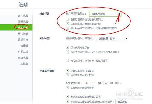 教你如何使用360瀏覽器Se8版之標籤設定