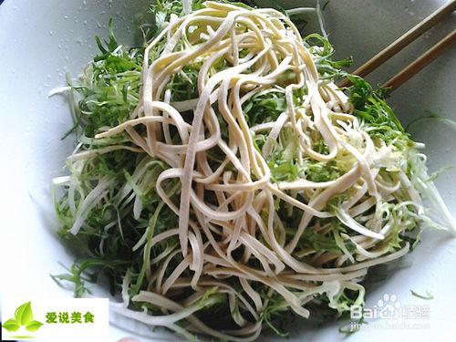 怎麼做涼拌苦菊豆腐皮