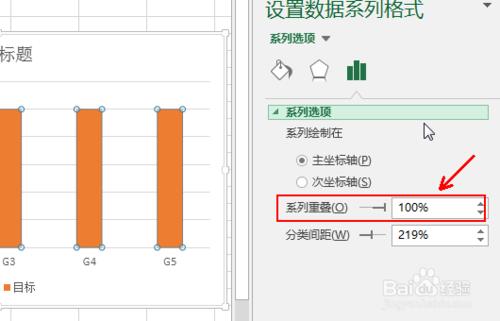 如何用excel製作類似溫度計式的柱形圖圖表