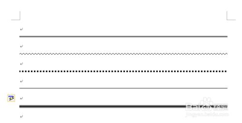 word怎麼畫雙直線，波浪線，虛線，細直線隔行線