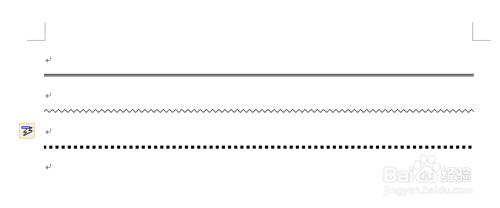 word怎麼畫雙直線，波浪線，虛線，細直線隔行線